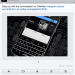BlackBerry usa un iPhone per promuovere il “Classic” su Twitter