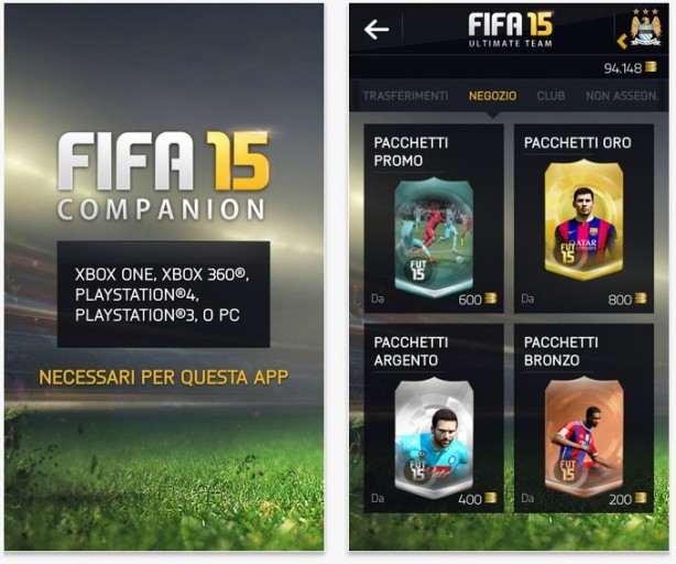 Electronic Arts aggiorna l’app ufficiale di FIFA 15 per iOS