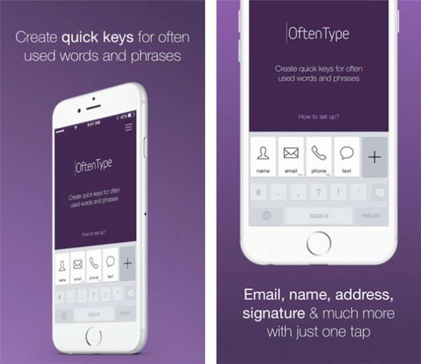 OftenType: la nuova tastiera aggiuntiva intelligente per il vostro iPhone