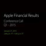 Apple presenterà i risultati del Q1 2015 il prossimo 27 gennaio