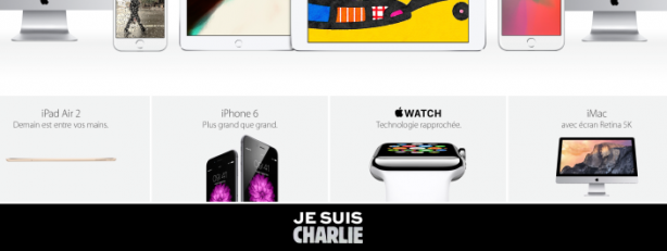Anche Apple grida “Je suis Charlie”!