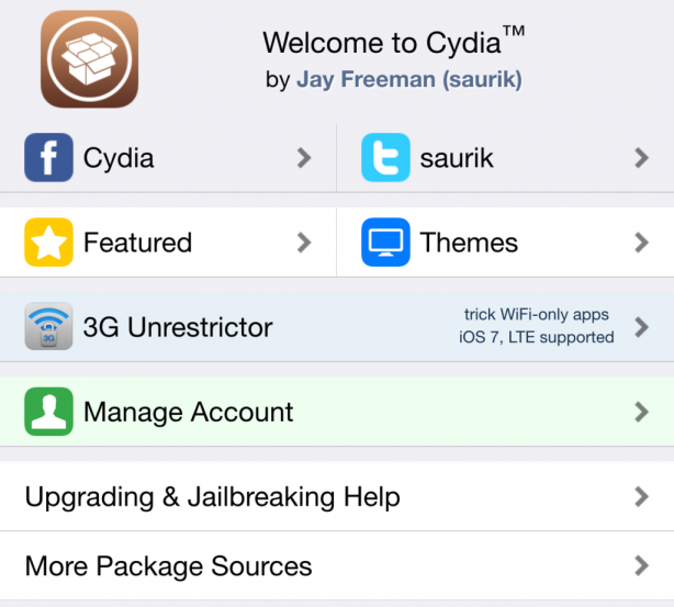 Nuova homepage per Cydia, lo store per dispositivi Jailbroken