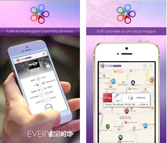 Tante novità per EveryRide, l’app per tutti i carsharing