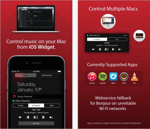 TodayRemote: il controller audio definitivo per Mac come widget su iPhone