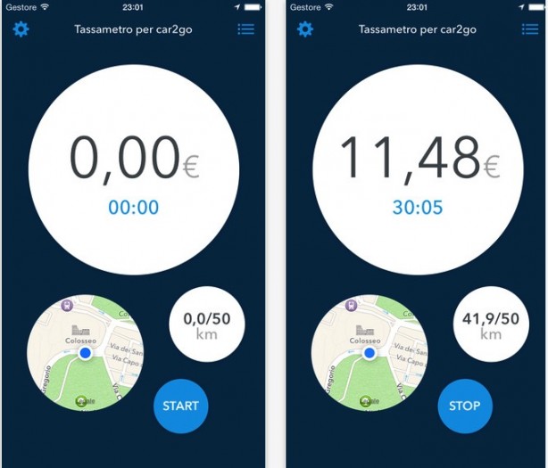 “Tassametro per car2go”: l’app che mostra il costo del noleggio in tempo reale!