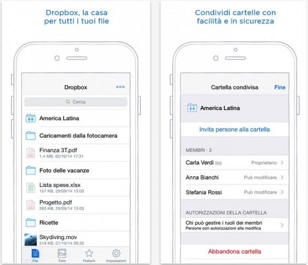 Dropbox ha ora la sua estensione per iOS 8!