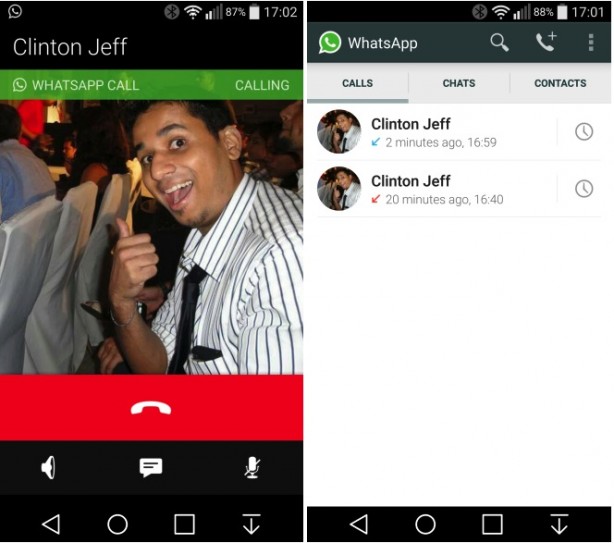 WhatsApp abilita le chiamate VoIP su Android!