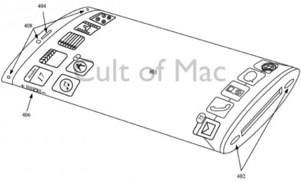 Apple brevetta (ancora) l’iPhone con display “avvolgente”