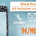 Wind lancia una nuova offerta: 9€ al mese per 250 minuti, 250 SMS e 1GB