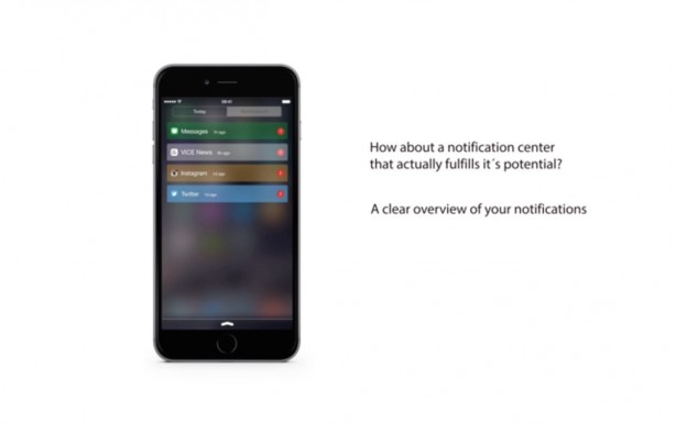 Ecco il Centro Notifiche di iOS 8 rivisitato grazie ad un concept