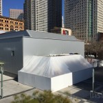 Ecco un video che mostra la struttura apparsa dietro allo Yerba Buena Center