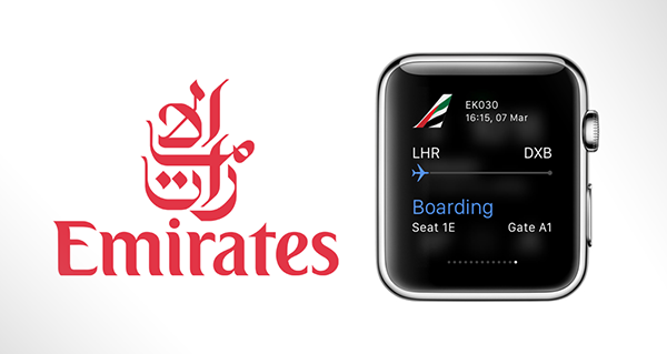 Emirates Airlines annuncia la sua app per Apple Watch