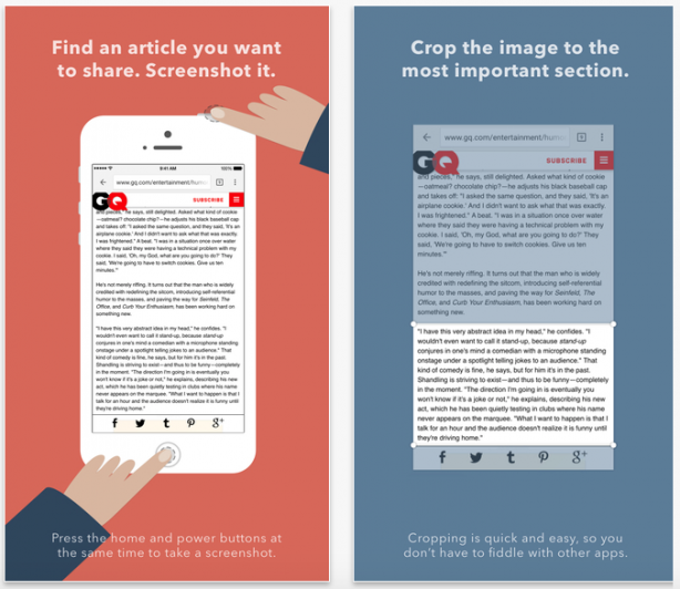 OneShot: l’app per condividere estratti di articoli tramite Twitter