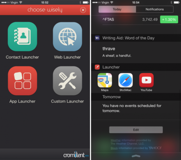 Apple cambia idea e permettere il lancio di app terze nel Notification Center: torna Launcher!