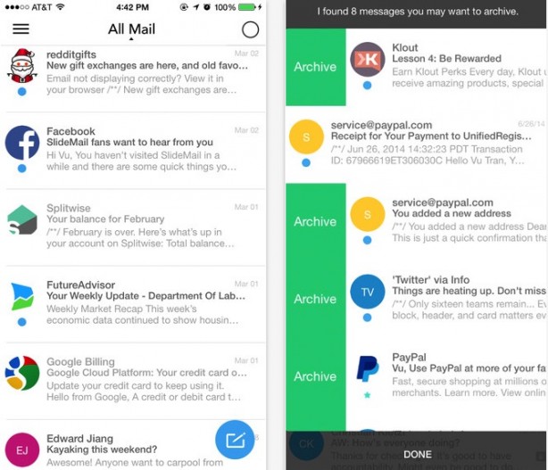SlideMail, un client “intelligente” per gestire la posta elettronica