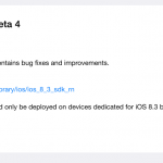 Apple rilascia la seconda beta pubblica di iOS 8.3 e la quarta beta per gli sviluppatori