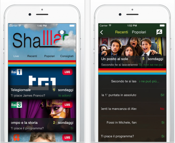 Shallla, l’app per creare sondaggi dedicati ai programmi TV