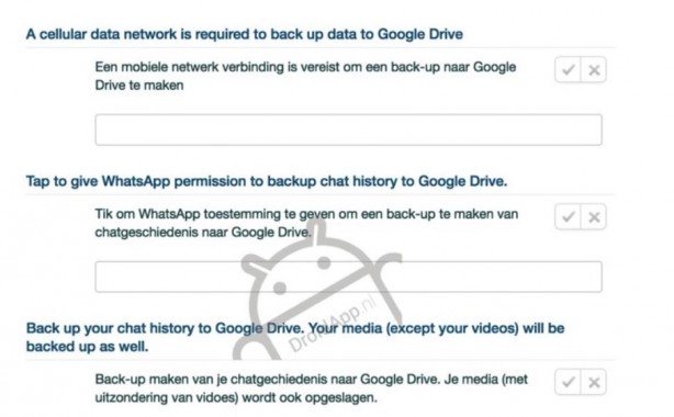WhatsApp salverà i suoi backup anche su Google Drive