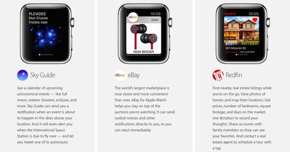 Il sito Apple mostra nuove applicazioni in funzione su Apple Watch