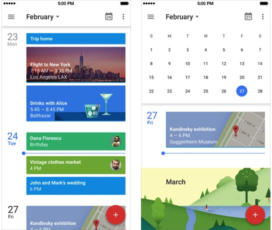 google calendar iphone