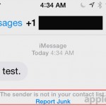 iOS 8.3 beta: in Messaggi appare una funzione di segnalazione per lo spam
