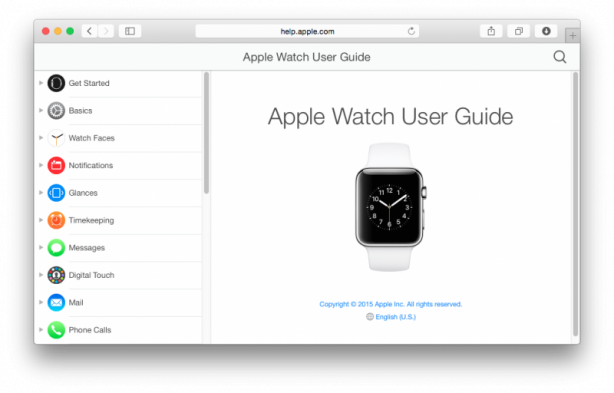 Disponibile il manuale utente dell’Apple Watch