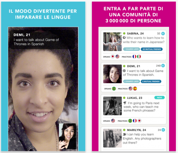 Tandem: l’app per imparare le lingue straniere chattando con persone di altra nazionalità
