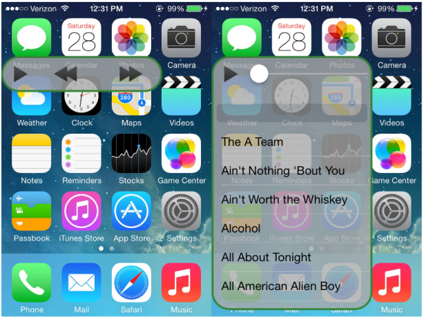 MusicButton, un interessante tweak che porta un mini-player nella Home dell’iPhone – Cydia