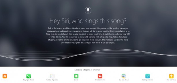 Apple pubblica una pagina sul suo sito dedicata alle funzioni di Siri