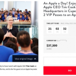 Un pranzo con Tim Cook da 200.000 dollari…