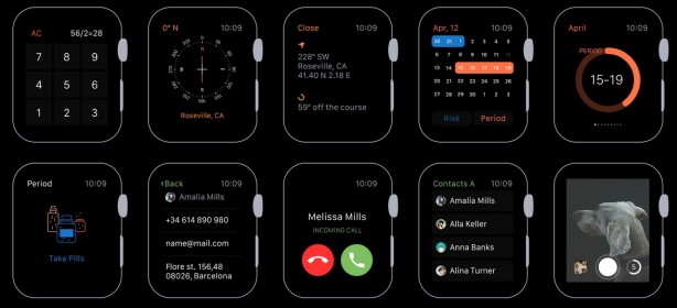 Oltre 270 modelli di interfacce grafiche con il “Apple Watch UI Kit”