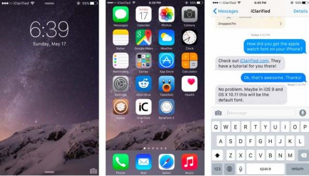 Volete il font di Apple Watch su iPhone? Se avete il jailbreak potete cambiarlo anche ora!