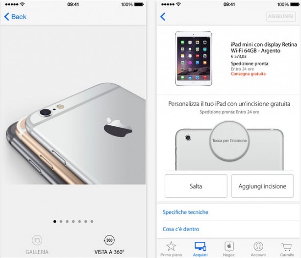 Apple Store si aggiorna con il supporto al Touch ID