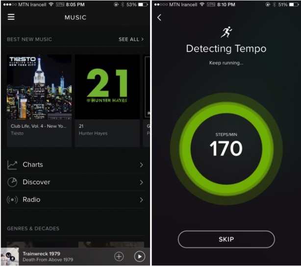 L’app Spotify e la nuova interfaccia utente