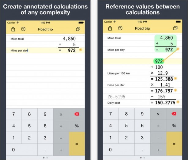 Scalar, calcolatrice per iPhone: effettuare calcoli, appuntarli e creare schede personalizzate