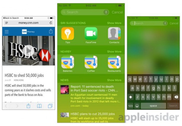 Con iOS 9 le API di Spotlight offrono nuove possibilità agli sviluppatori