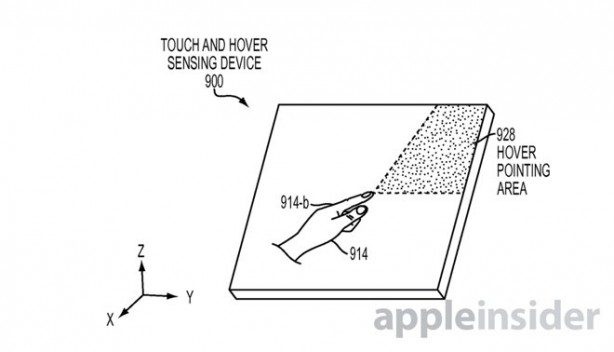 Brevetto Apple: riconoscere la posizione del dito anche se non tocca lo schermo