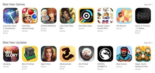 Apple introduce liste curate di applicazioni su App Store