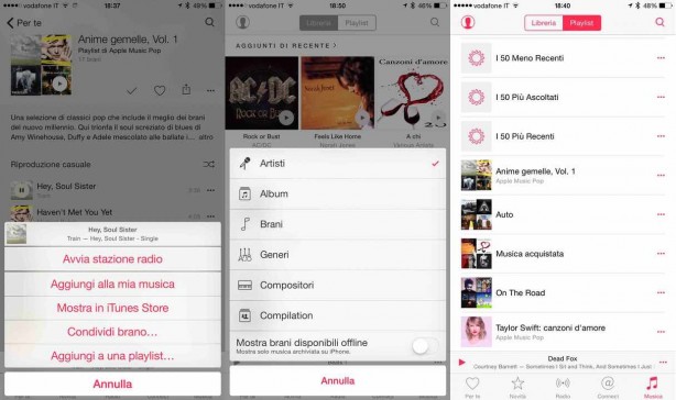 Musica in iOS 8.4: ecco come cambia tutta l’interfaccia