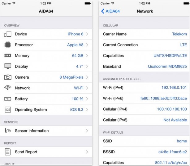 Tutte le info hardware del tuo iPhone grazie all’app AIDA64