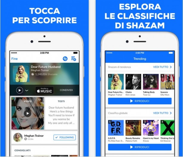 Shazam si aggiorna per Apple Music