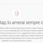 iOS 9: Apple pubblica la pagina ufficiale in italiano
