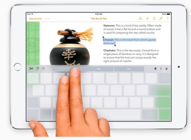 iOS 9: la funzione “trackpad” a due dita arriva anche su iPhone