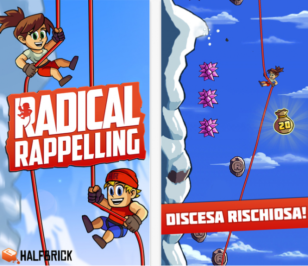 Halfbrick lancia Radical Rappelling per iOS