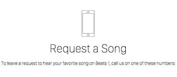 Request a song Apple Music Beats1