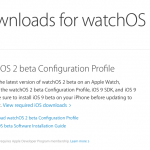 Apple rilascia watchOS 2 beta 3 agli sviluppatori!