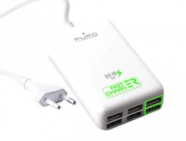 Multi Presa USB Fast Charger di Puro con 6 porte USB – Recensione iPhoneItalia