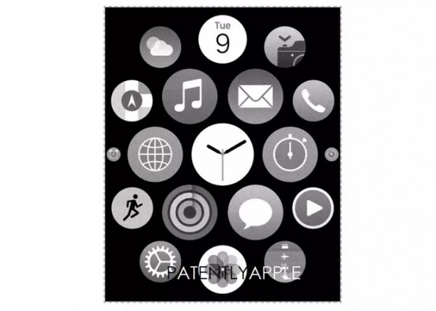 Interfaccia utente Apple Watch è ora un brevetto Apple