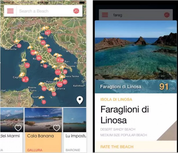 NextBeach: app per iPhone dedicata alle spiagge ed il mare d’Italia