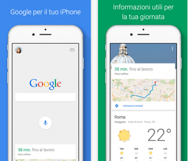 Google aggiorna la sua app per iPhone
